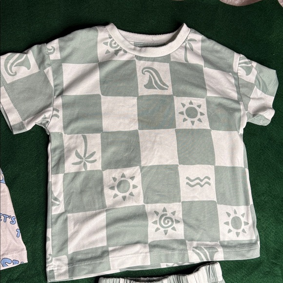 3T boys Bluey set, George checkered set H&M striped shorts - Picture 7 of 9